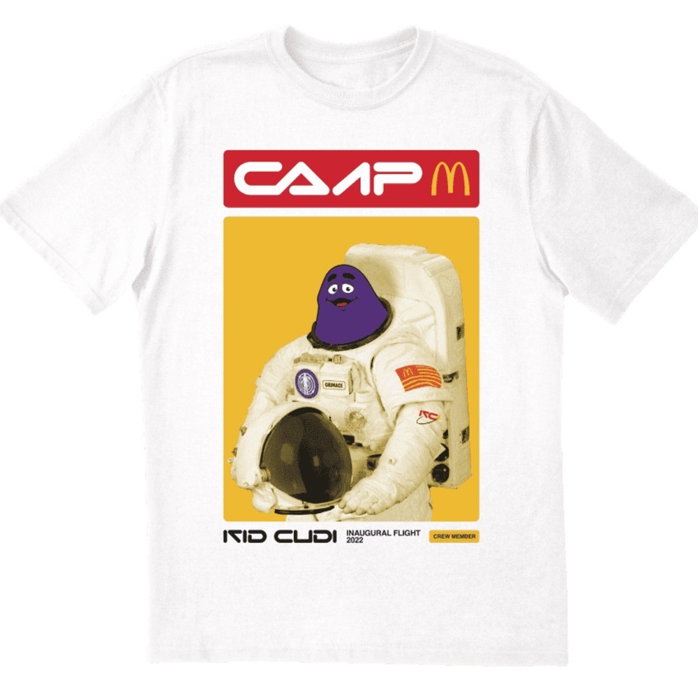 Kid Cudi x Camp McDonald’s Space Grimace limited edition tee L
